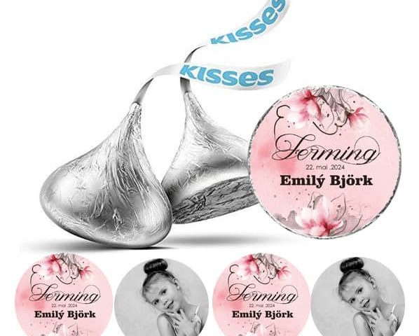 1 Hersheys Kisses límmiðar
