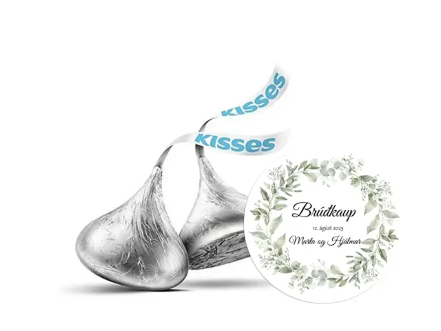 1Hersheys Kisses límmiðar