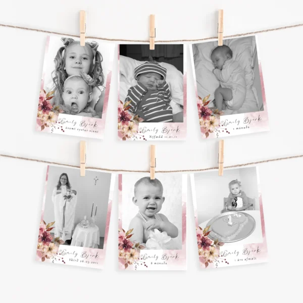 Myndir m/bandi & Klemmum