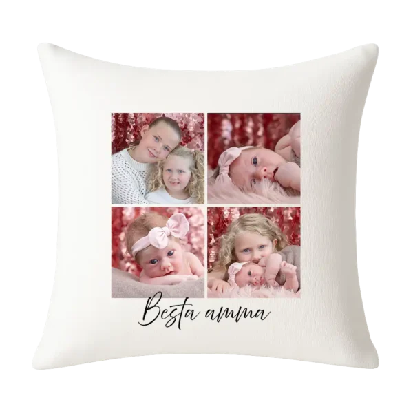 Koddaver með mynd/texta