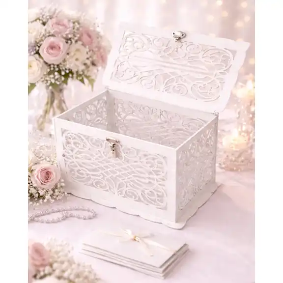 Rustic Wooden Lock kortabox